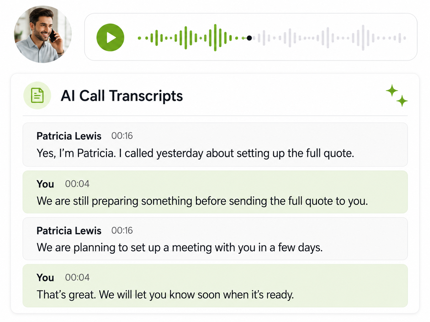 AI Live Transcripts