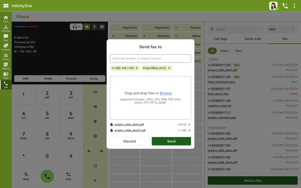 Attach File in Fax
