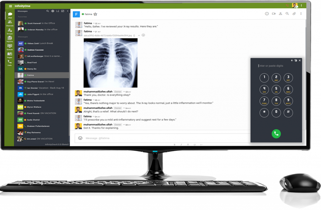 Infinity Web Softphone Messaging Feature