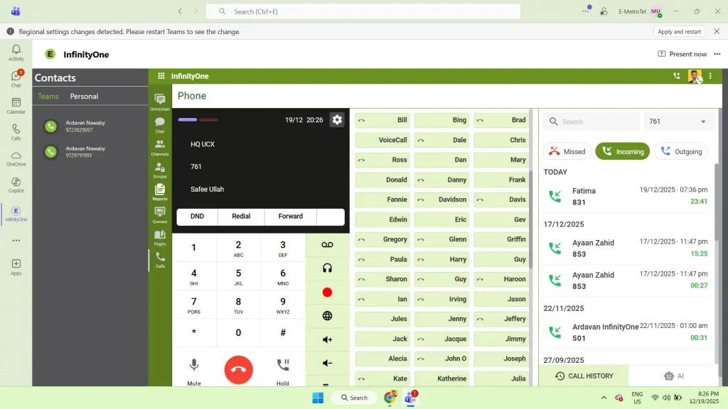 Teams Integration