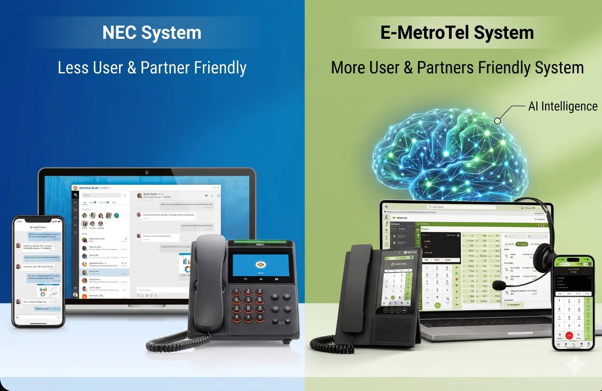 Read more about the article UCX-Cloud vs NEC UNIVERGE BLUE: Why E-MetroTel Gives Businesses More Control, Flexibility, and Long-Term Value