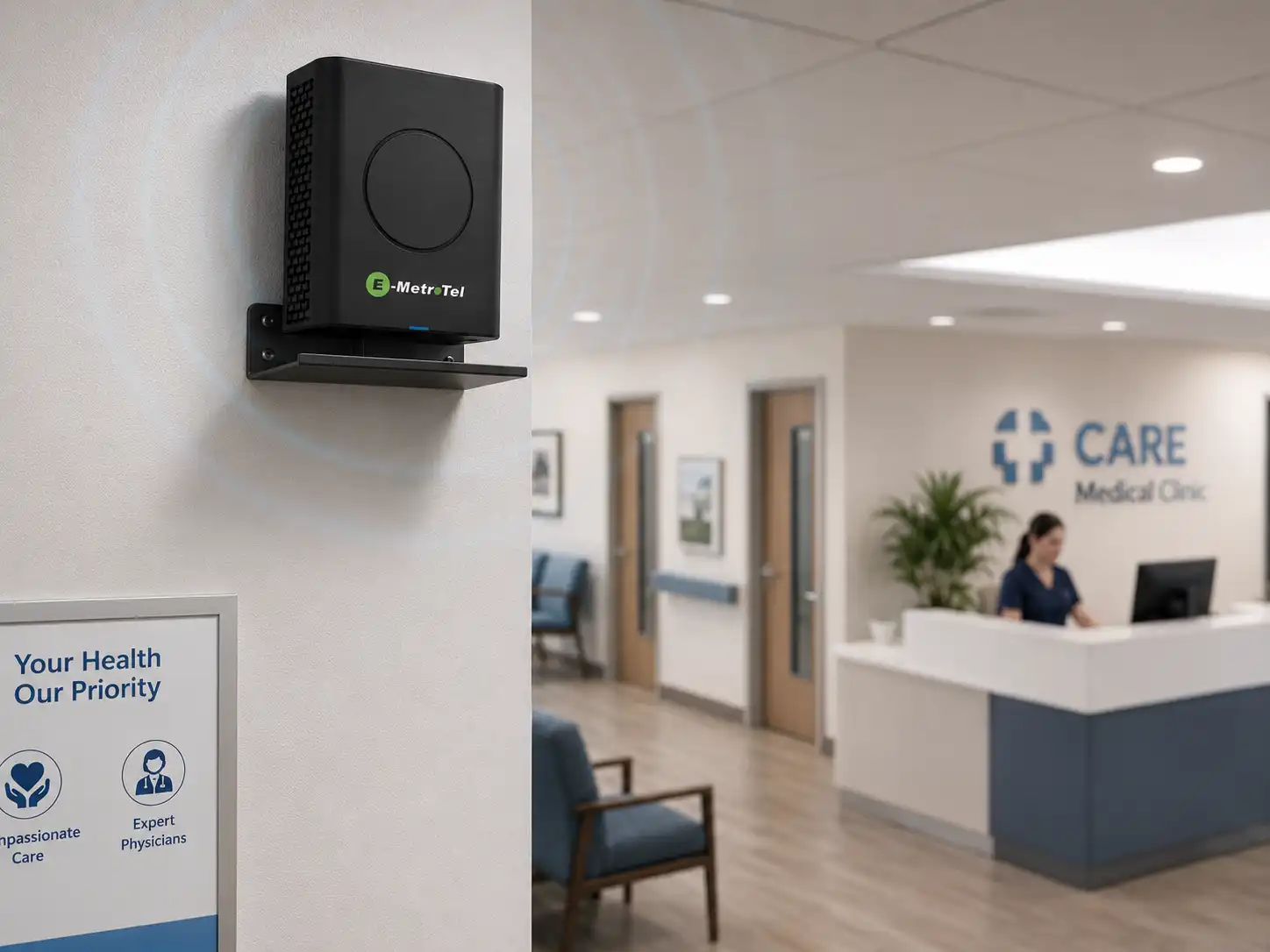 Galaxy AP500D DECT Base Station supporting fast response to urgent business calls