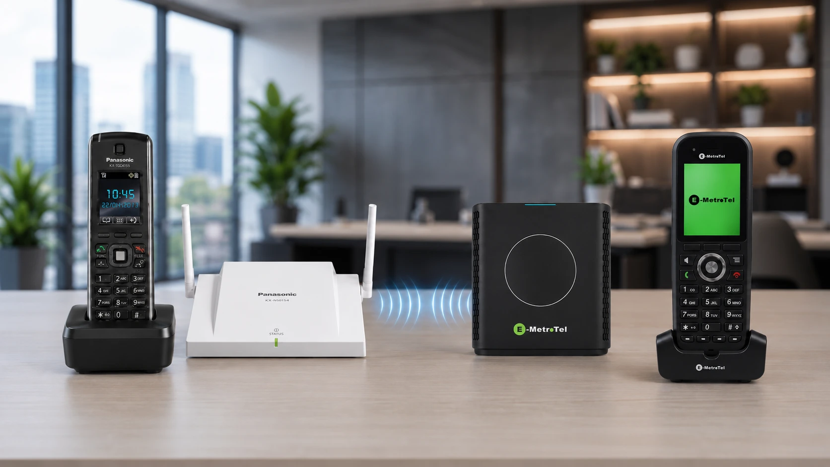 E-MetroTel and supported Panasonic and NEC DECT phones for Green Migration