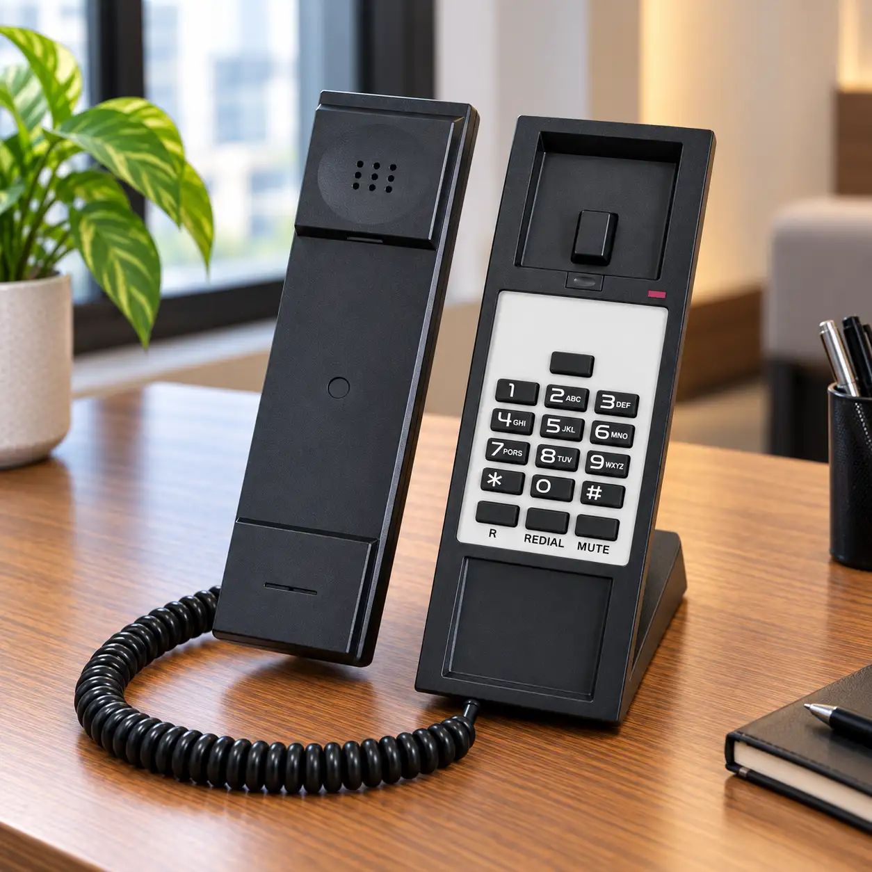 Infinity H15 wall mountable corded hotel phone for bathrooms and service areas