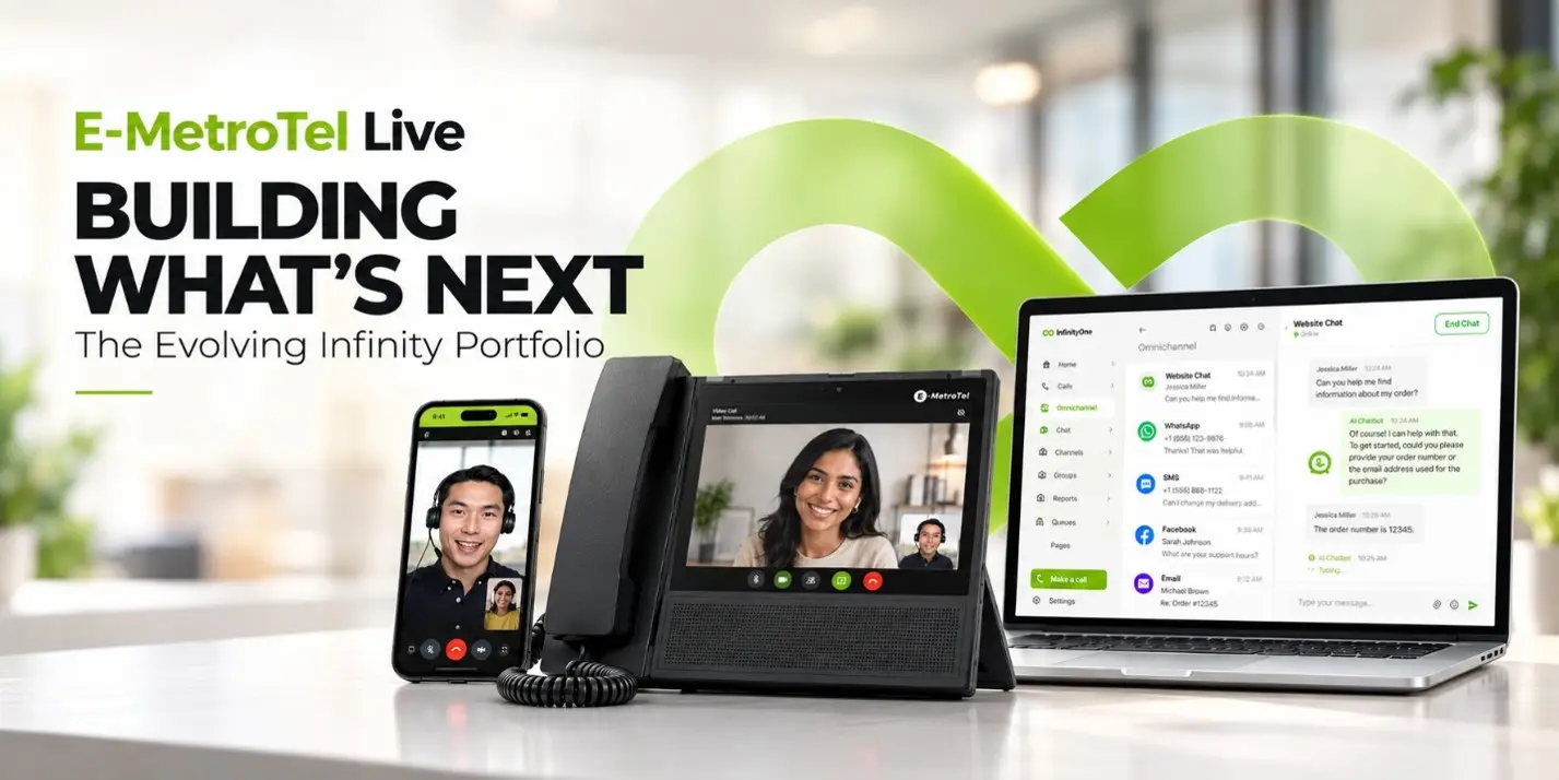 E-MetroTel Live webinar about the latest Infinity phone system portfolio